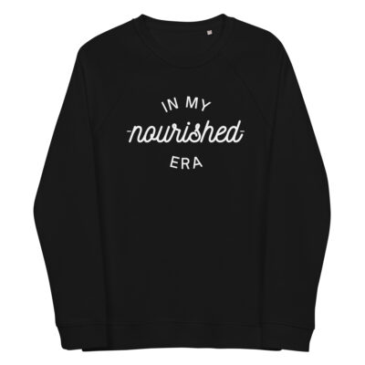In My Nourished Era Crew Neck Sweatshirt Unisex black