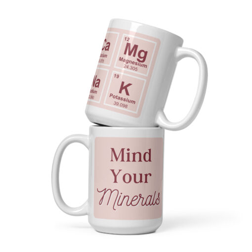 Mind Your MInerals Mug in Pink